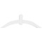 Ekena Millwork Archdale Architectural Grade PVC Gable Bracket, 48"W x 16"H x 4"D x 4"F, 8/12 Pitch GBP048X16X0404ARC00 - alternate 4